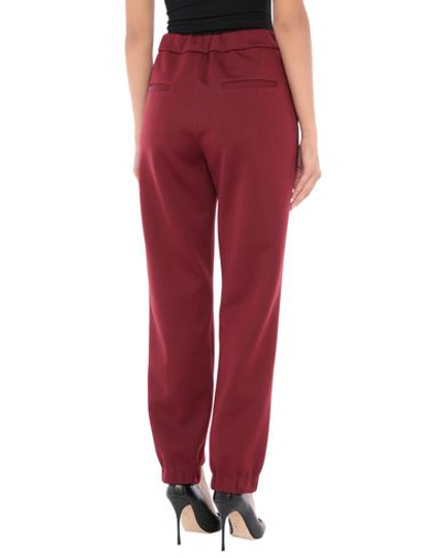 Shop Department 5 Woman Pants Burgundy Size 27 Polyester, Wool, Elastane In Red