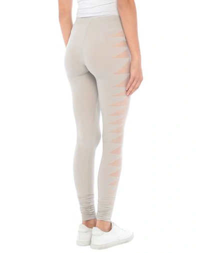 Shop Rick Owens Leggings In Light Grey