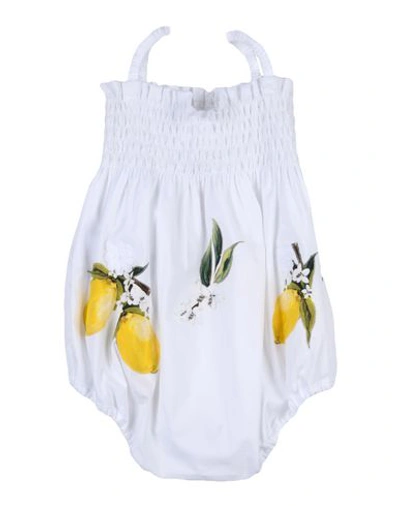 Shop Dolce & Gabbana Romper In White