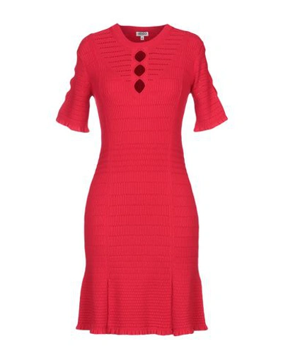Shop Kenzo Short Dresses In Red