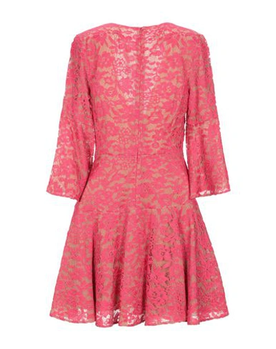 Shop Michael Kors Short Dress In Fuchsia