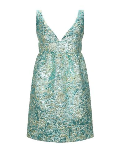 Shop Michael Kors Short Dress In Turquoise