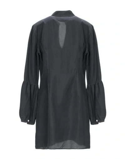 Shop Le Sarte Pettegole Shirt Dress In Steel Grey