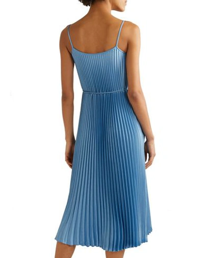 Shop Vince 3/4 Length Dresses In Azure