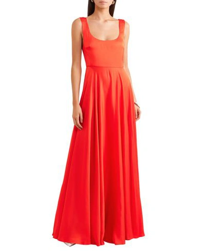 Shop Solace London Long Dresses In Red