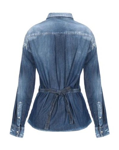 Dsquared2 Denim Shirts In Blue