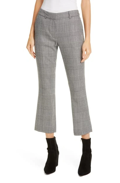 Shop Frame Perfect Stripe Crop Trousers In Noir Multi
