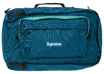Pre-owned Supreme Duffle Bag (fw19) Dark Teal