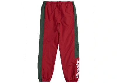 Pre-owned Supreme  Side Logo Track Pant Red