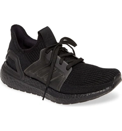 Shop Adidas Originals Ultraboost 19 Running Shoe In Black/ Black/ Solar Orange