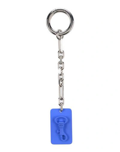 Shop Maison Margiela Key Rings In Blue