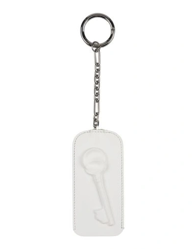 Shop Maison Margiela Key Rings In White