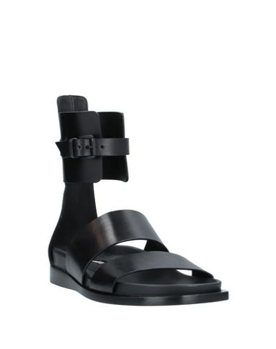 Shop Ann Demeulemeester Sandals In Black