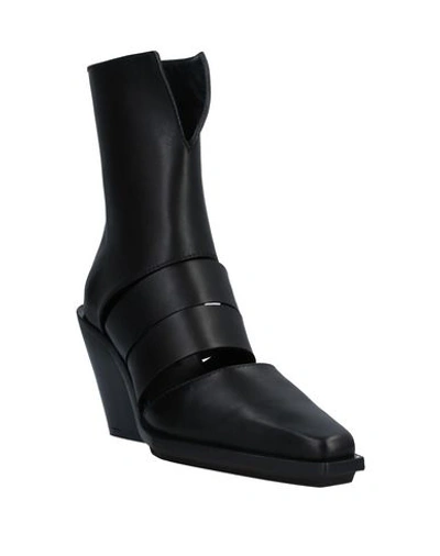 Shop Ann Demeulemeester Ankle Boots In Black