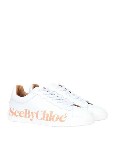 Shop See By Chloé Woman Sneakers White Size 7 Calfskin