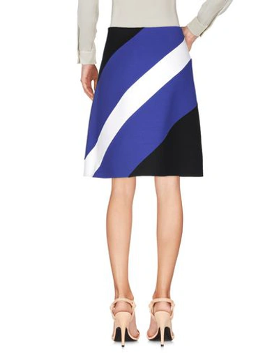 Shop Michael Kors Collection Woman Mini Skirt Blue Size 2 Virgin Wool