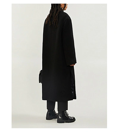 Shop Acne Studios Octania Double-breasted Wool-blend Coat In Black