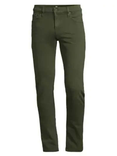Shop 7 For All Mankind Paxton Skinny Twill Jeans In Army