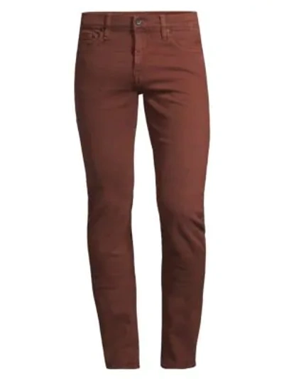 Shop 7 For All Mankind Paxton Skinny Twill Jeans In Cabernet