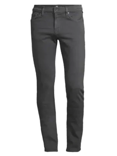 Shop 7 For All Mankind Men's Paxton Skinny Twill Jeans In Dark Grey