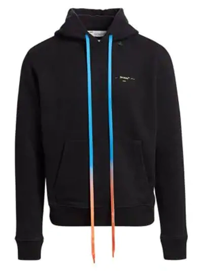 Shop Off-white Acrylic Arrows Slim Hoodie In Black Yellow