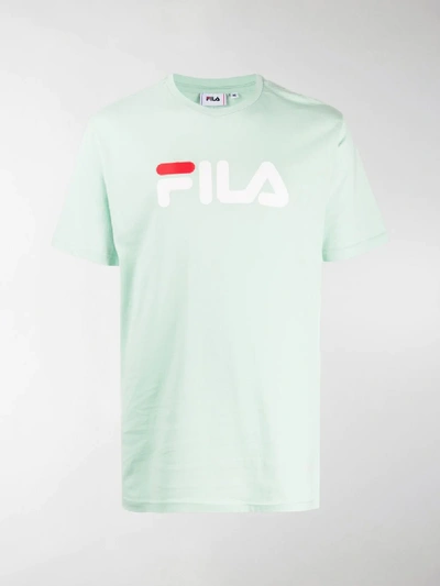Shop Fila Logo Print T-shirt In Green
