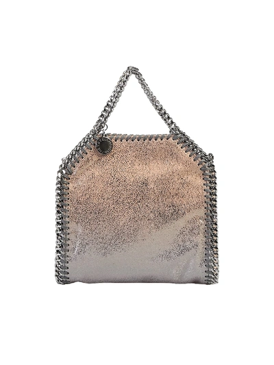 Shop Stella Mccartney Metallic Falabella Tiny Bag