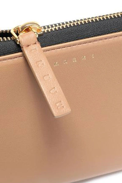 Shop Marni Woman Leather Continental Wallet Neutral