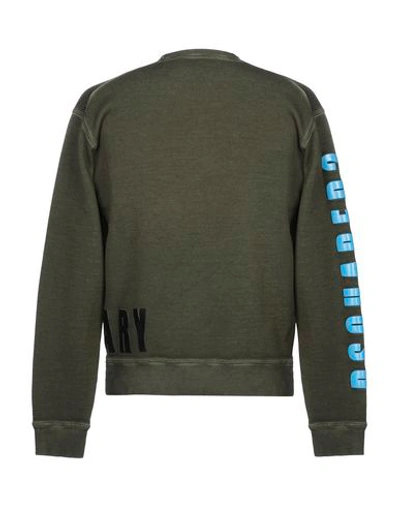 Dsquared2 Sweatshirts In Military Green