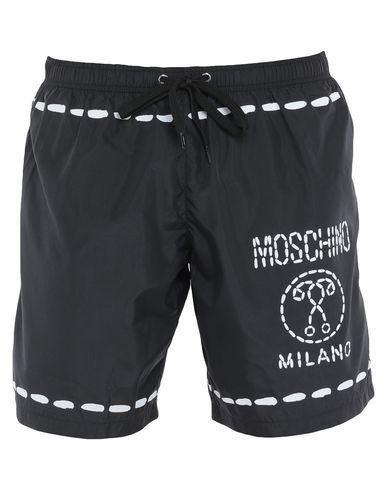 black moschino swim shorts