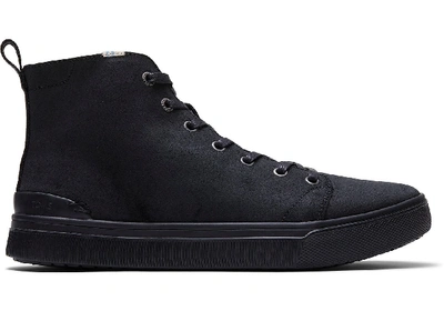 Shop Toms Schuhe Schwarze Leder Trvl Lite High-top-sneakers Für Herren - Grösse 42.5 In Leather