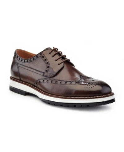 Shop Ike Behar Men's Rockrunner Oxfords Men's Shoes In Brown