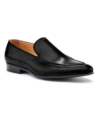 Shop Ike Behar Men's Hand Made Loafer Men's Shoes In Black