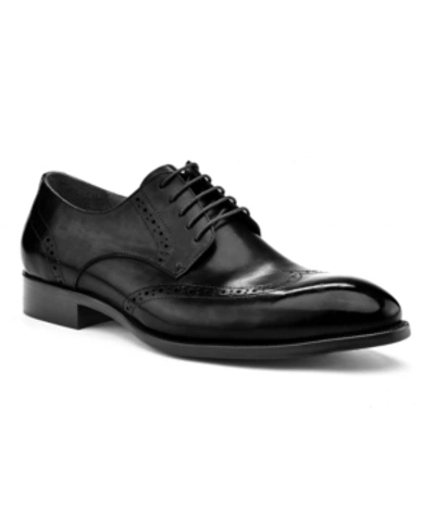 Shop Ike Behar Men's Hand Made Dress Shoe Men's Shoes In Black