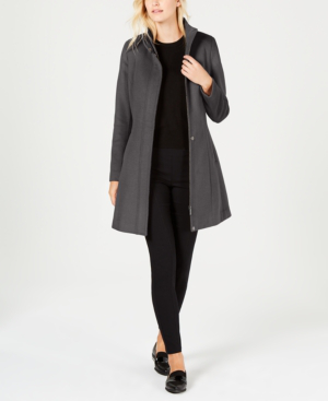 calvin klein stand collar coat