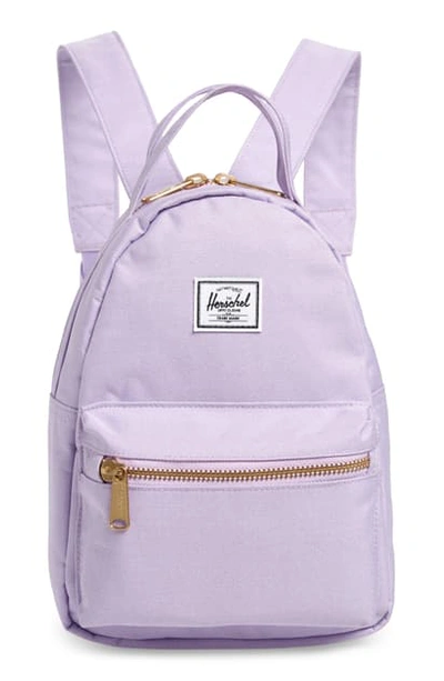 Shop Herschel Supply Co Mini Nova Backpack - Purple In Lavendula Crosshatch