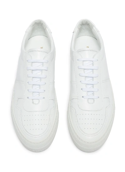 Shop Common Projects 'b Ball' Platform Leather Sneakers