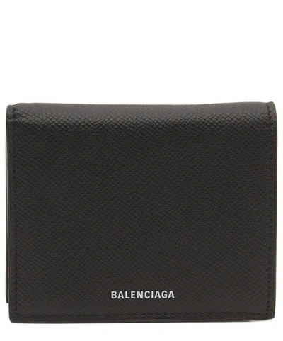 Shop Balenciaga Ville Wallet In Black