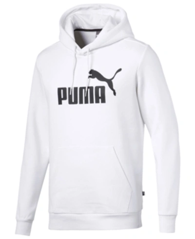 Shop Puma Men's Essential Logo Hoodie In White