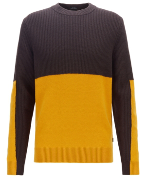 hugo boss yellow sweater