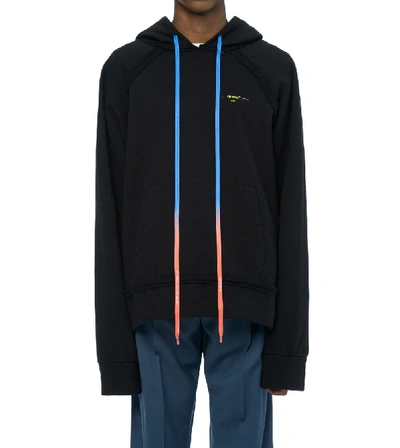 Shop Off-white Acrylic Arrows Incomp Hoodie In Black Yellow