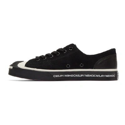 Shop Neighborhood Black Converse Edition Jack Purcell Low Sneakers