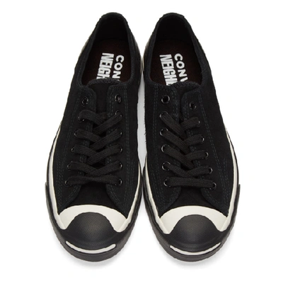 Shop Neighborhood Black Converse Edition Jack Purcell Low Sneakers