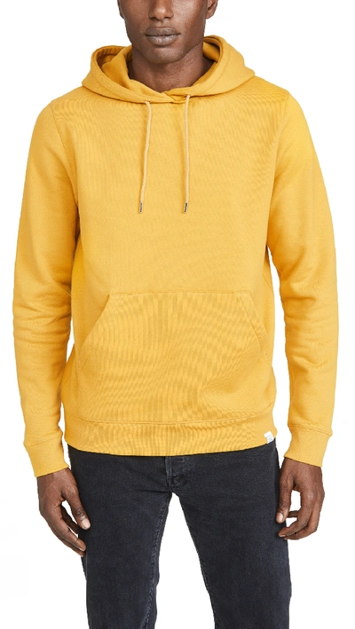 Shop Norse Projects Vagn Classic Hoodie In Montpellier Yellow
