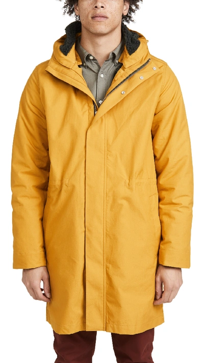 Shop Norse Projects Elias Cambric Cotton Jacket In Montpellier Yellow