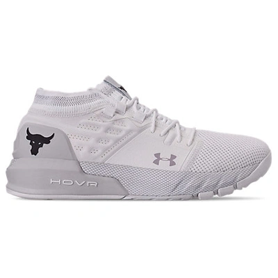 Shop Under Armour Men's Project Rock 2 Training Shoes In White