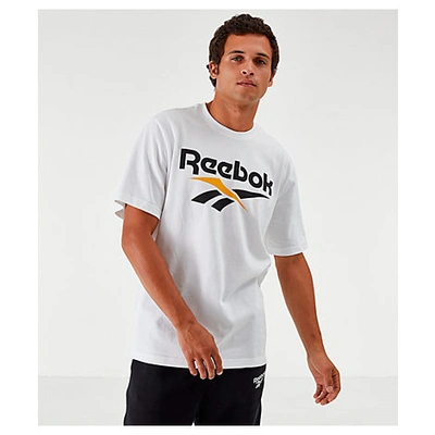 Shop Reebok Men's Classics Vector T-shirt In White