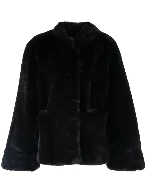 armani faux fur jacket