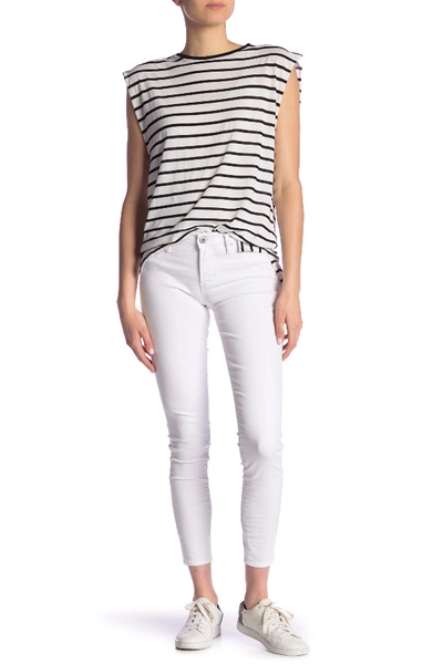 Shop Articles Of Society Sarah Solid Skinny Jeans In Clear Wht