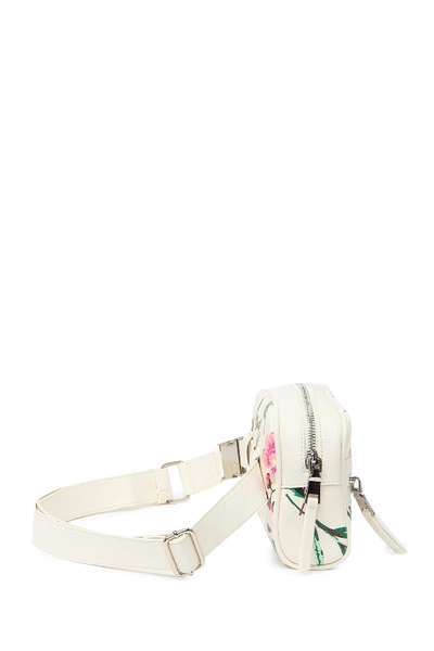 Shop Betsey Johnson Floral Print Belt Bag In White Flor